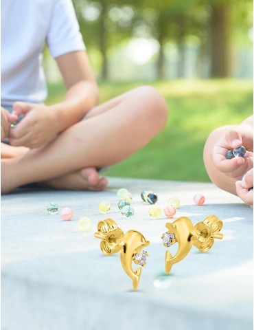 Boucles d'oreilles or jaune...
