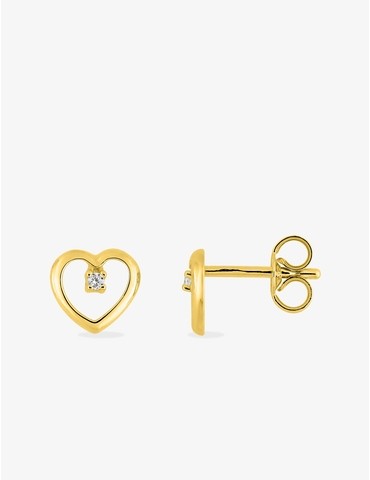 Boucles d'oreilles cœur or...
