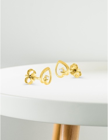 Boucles d'oreilles cœur or...