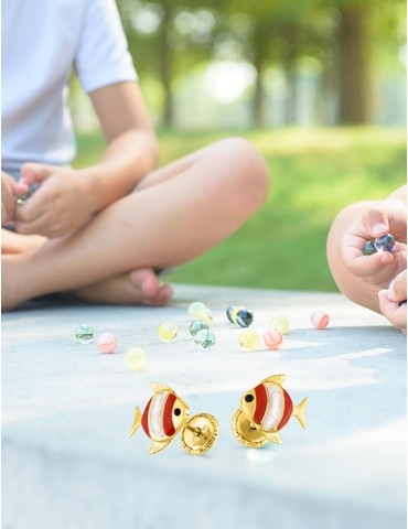 Boucles d'oreilles poisson...