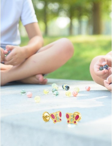 Boucles d'oreilles papillon...