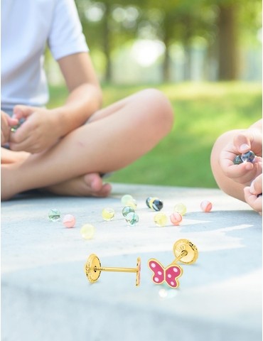 Boucles d'oreilles papillon...