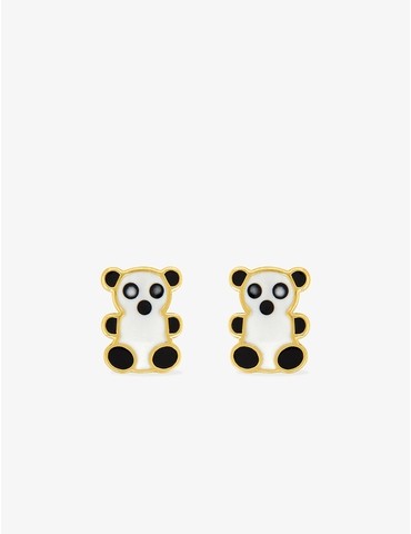 Boucles d'oreilles panda or...