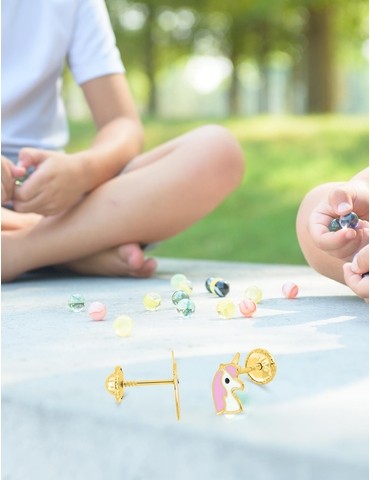 Boucles d'oreilles licorne...