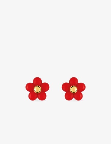 Boucles d'oreilles fleur or...