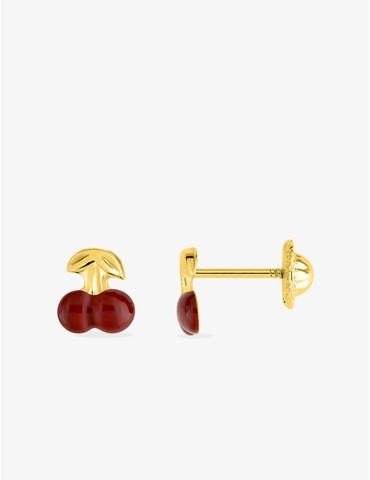 Boucles d'oreilles cerises...