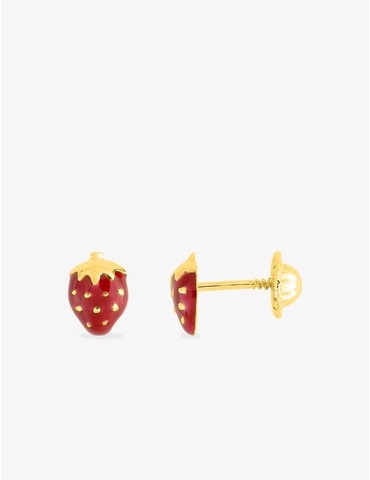 Boucles d'oreilles fraises...