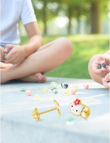 Boucles d'oreilles tête de...
