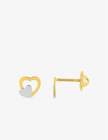 Boucles d'oreilles cœur or...