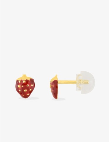 Boucles d'oreilles fraises...