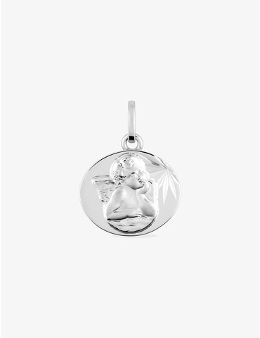 Médaille ange en or blanc...