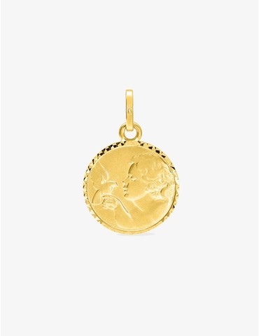 Médaille ange en or jaune...