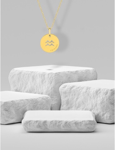 Pendentif zodiaque Verseau...