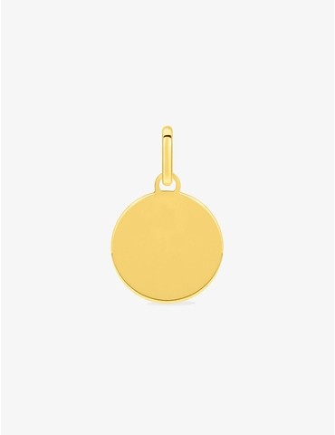 Pendentif jeton en or jaune...