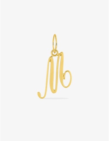 Pendentif lettre M anglaise...