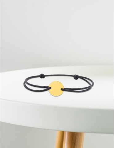 Bracelet cordon noir motif...