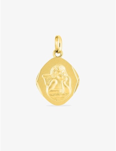 Pendentif médaille ange or...