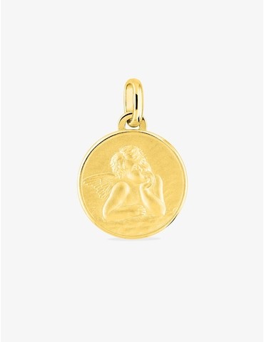 Pendentif médaille ange or...