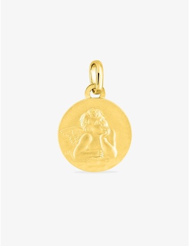 Pendentif médaille ange or...