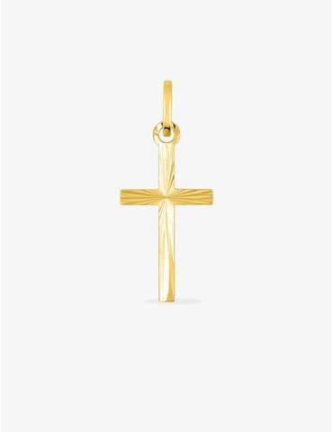 Pendentif croix or jaune...