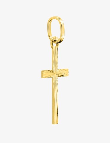 Pendentif croix or jaune...