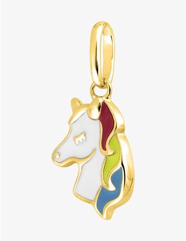 Pendentif licorne plaqué or...