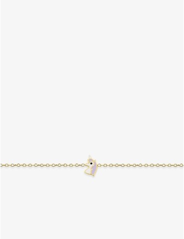 Bracelet licorne plaqué or...