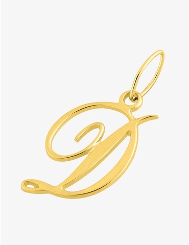 Pendentif lettre D anglaise...
