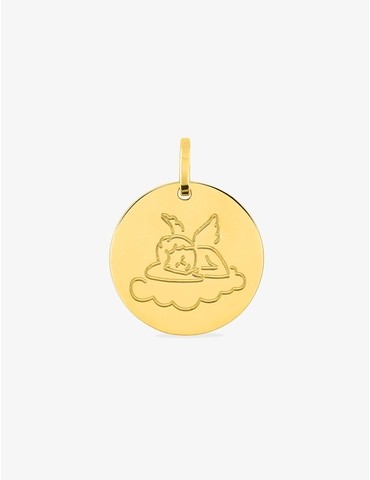 Médaille ange dormeur en or...