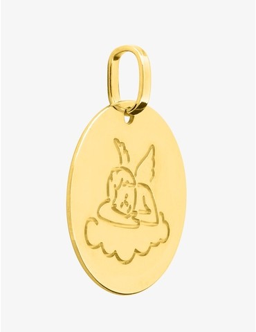 Médaille ange dormeur en or...
