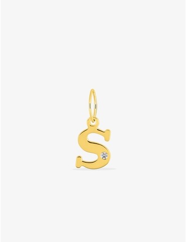 Pendentif lettre S or jaune...