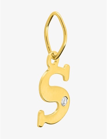 Pendentif lettre S or jaune...