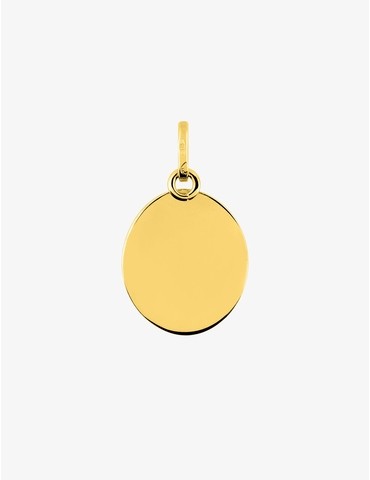 Médaille ovale ange plaqué...