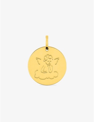 Médaille dessin ange or...