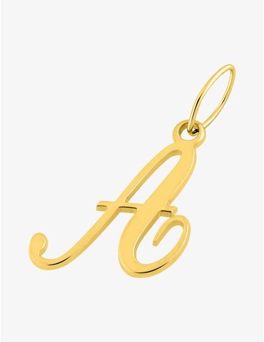 Pendentif lettre A en or...