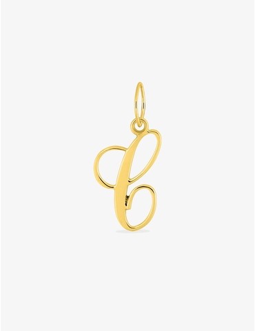 Pendentif lettre C en or...