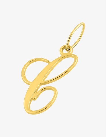Pendentif lettre C en or...