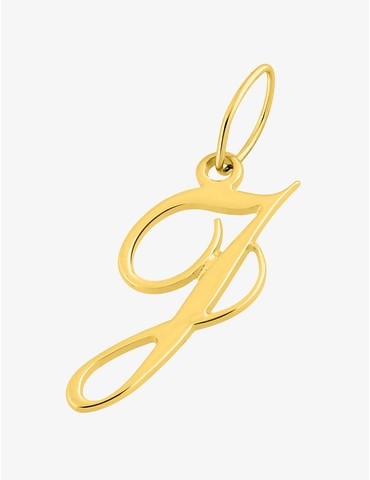Pendentif or 375‰ initiale J