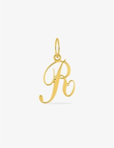 Pendentif lettre R en or...