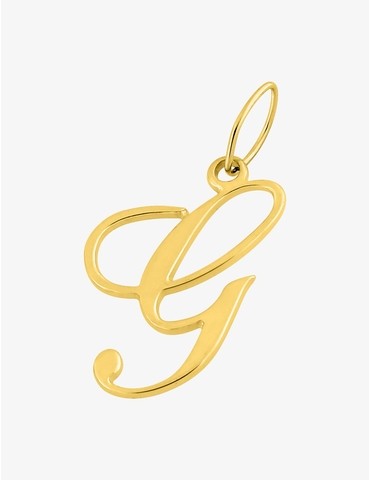 Pendentif or 375 ‰ initiale...