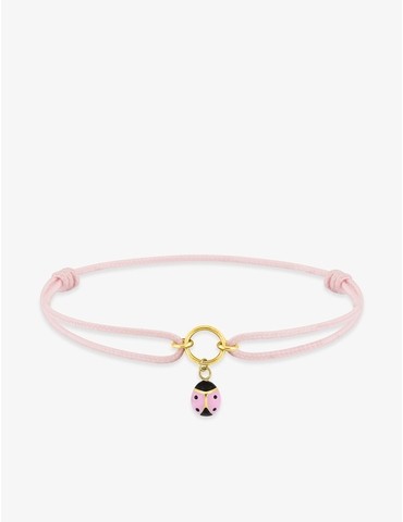 Bracelet cordon rose et...