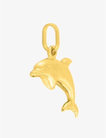 Pendentif dauphin en plaqué or