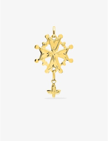 Pendentif plaqué or croix...