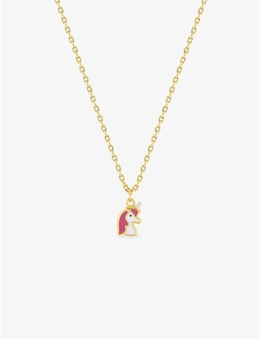 Collier licorne plaqué or...