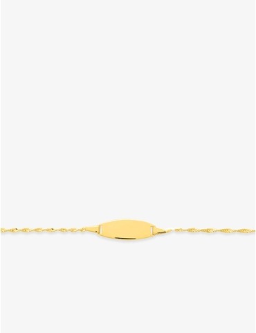 Gourmette bébé or jaune 375 ‰