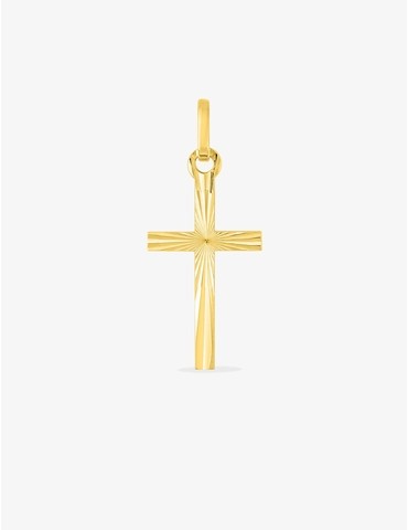 Pendentif croix en or jaune...