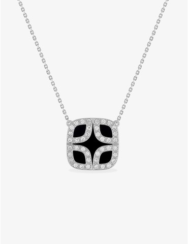 Collier Venise or blanc...