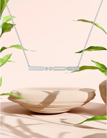 Collier argent 925 ‰ rhodié...