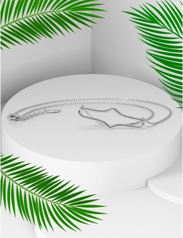 Collier argent 925‰ ovale...