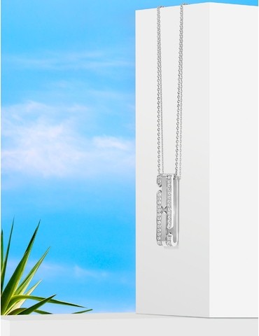 Collier argent 925 ‰ rhodié...